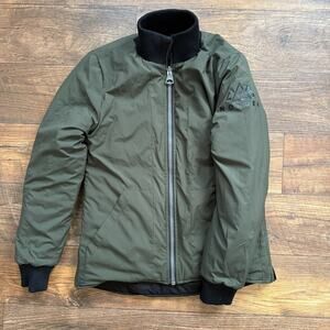 Norden Project Malin Reversible Jacket in Black/Green bomber puffer Small